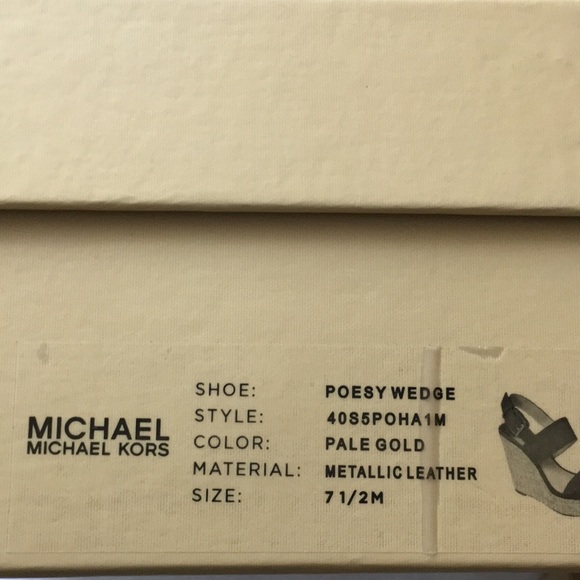 Michael Kors Poesy Wedge Espadrilles Sandal Size 7 1/2 M - Picture 13 of 13